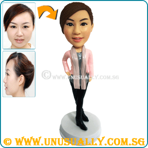 Fully Personalized 3D Sweet Fashionable Attire Female Figurine